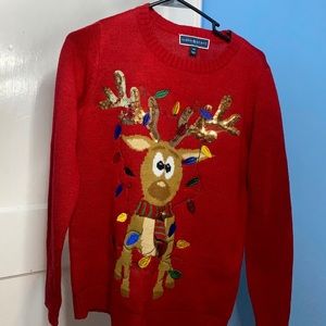 Red Christmas sweater size XS Brand: Karen Scott